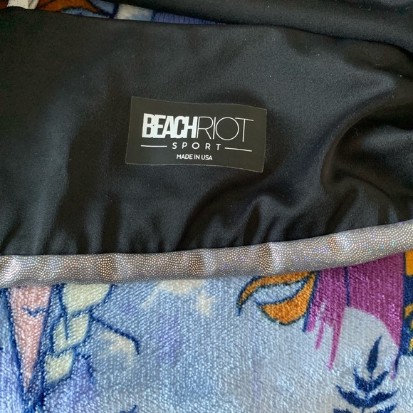 Beachriot Georgia silver sport bra New with Tag size M - Picture 12 of 13